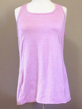 Head Lilac Pink Heathered Racerback Tank Top Medium Sporty Gym Top